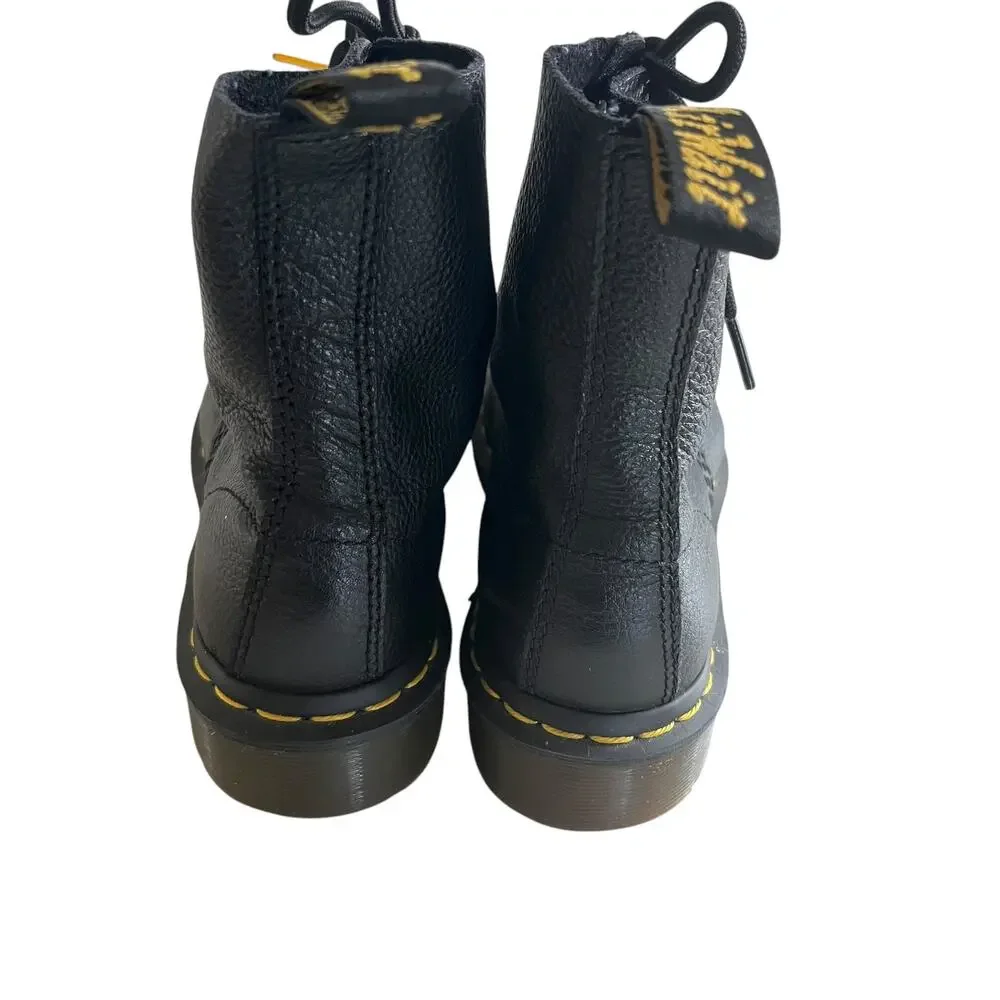 Dr. Martens 1460 Pascal Bex Black Leather Lace Up Boots Women’s Size 5 NWOT